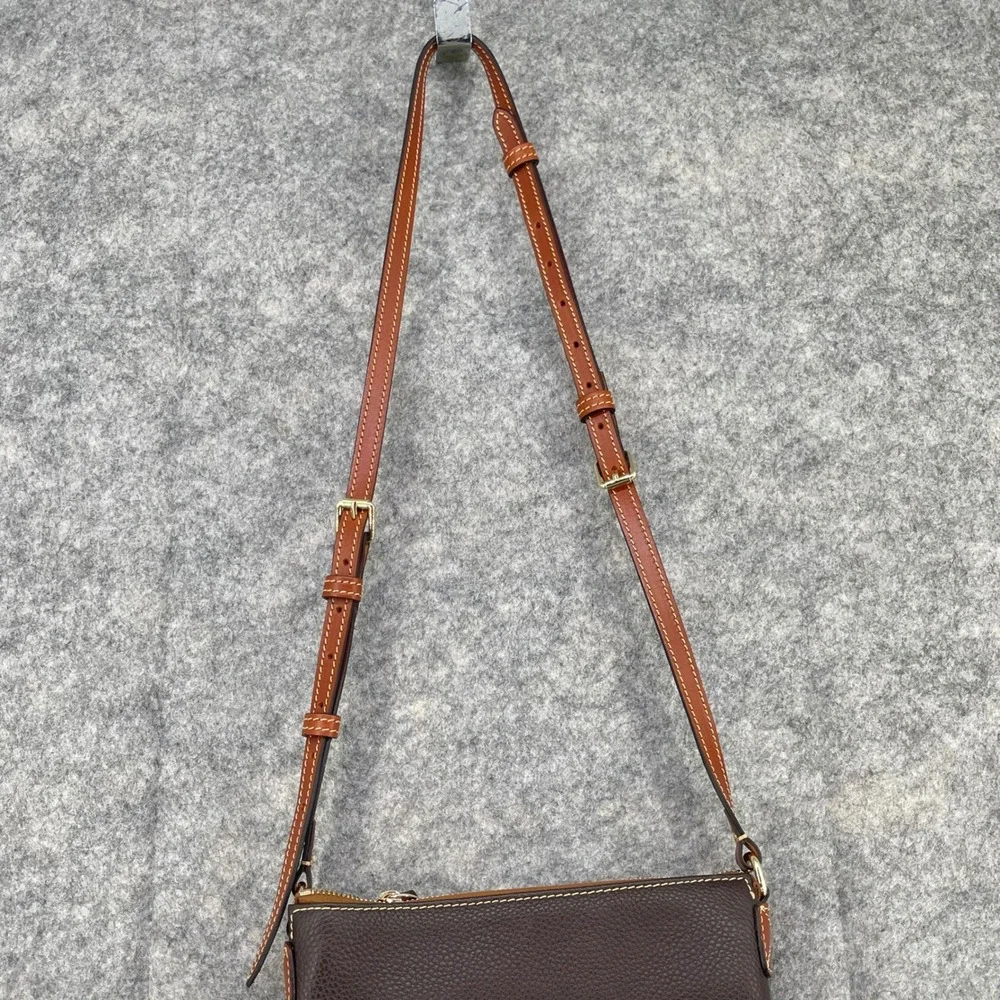 Dooney‎ & Bourke Crossbody Bag Women Small Brown Pebble Leather shoulder Purse
